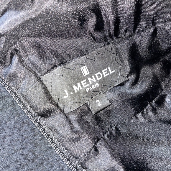 J Mendel V Neck Party Cocktail Mini Dress Black Size XS - Picture 7 of 8